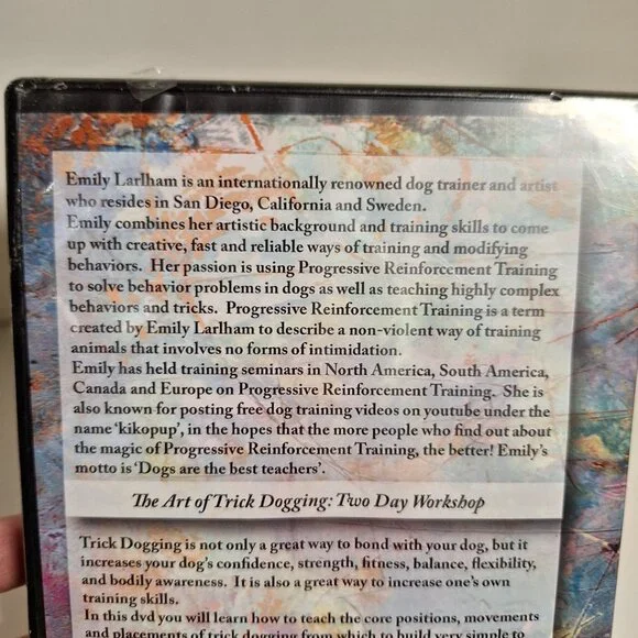 The Art Of Trick Dogging DVD Emily Larlham 2 Day Workshop Tawzer Dog 4 DVDs - Picture 3 of 9